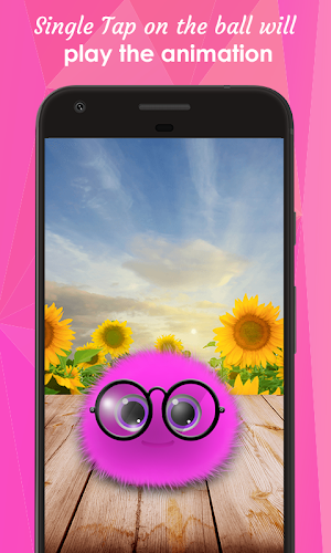 Fluffy Ball Live Wallpaper Screenshot 2