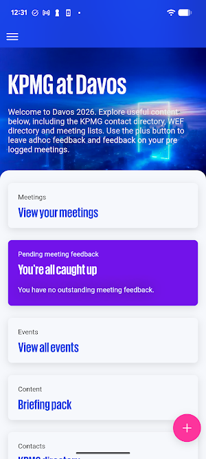KPMG at Davos Screenshot 2