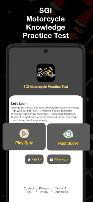 SGI Motorcycle Practice Test Screenshot 0