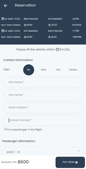 A2Z Ticket Screenshot 2