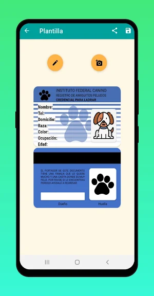 Placas para perros ID Screenshot 2