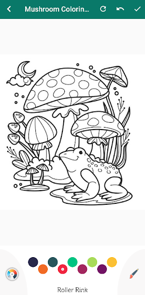Cute Mushroom Coloring Book Screenshot 1