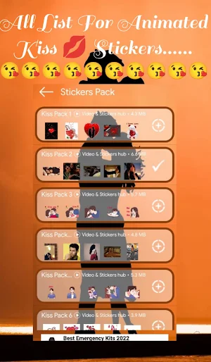 Kiss Gif Sticker For WhatsApp Screenshot 3