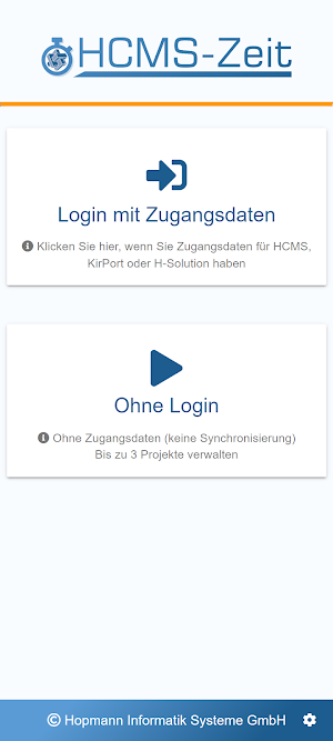 HCMS-Zeit Screenshot 0