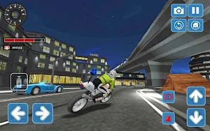 City Police MotorBike 3D Driving Simulator Screenshot 2