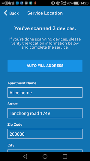 X-Series Alarm Scan Screenshot 1