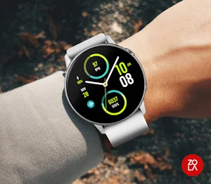 Hybrid Sporty Green Watch Face screenshot 3