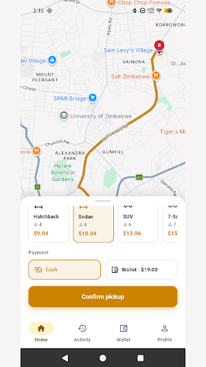 Zimdrive:  Hassle-Free Rides Screenshot 2