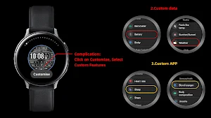 Metallic texture For Wear OS Screenshot 1