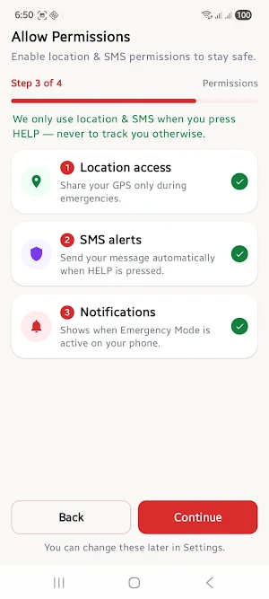 Emergency Help Alert Screenshot 2