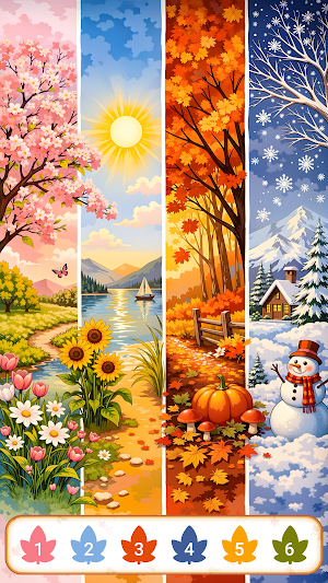 Autumn Season Color by Number Screenshot 2