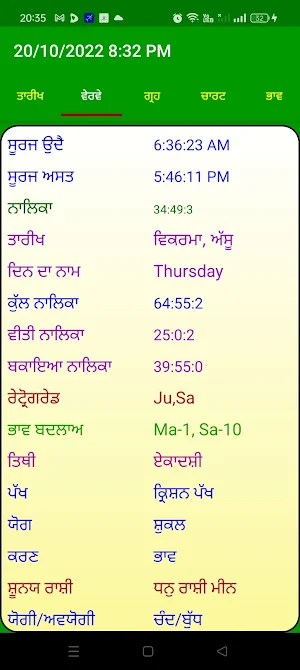Punjabi Astrology Horoscope Screenshot 3