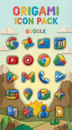 Origami icon Pack Screenshot 0
