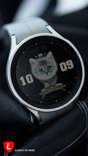 Cat's Club Watch Face 021 Screenshot 3