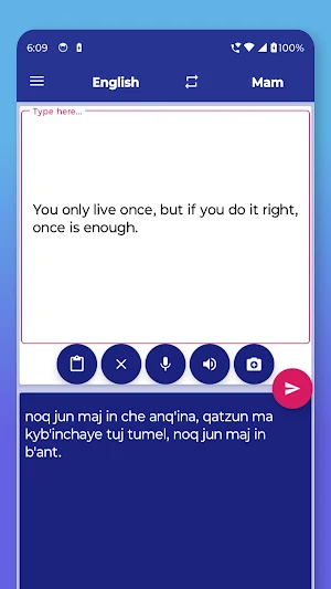 Mam English Translator Screenshot 2