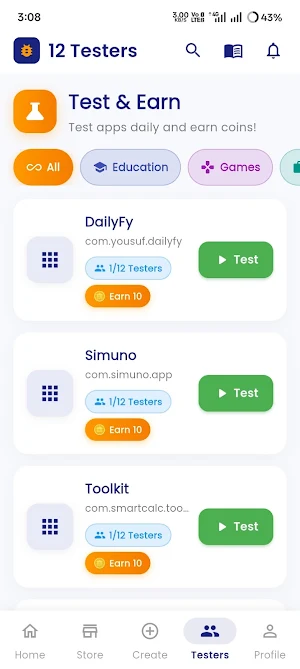 12 Testers: Closed Testing App Screenshot 0