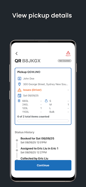 Container Pickup Counter Screenshot 3