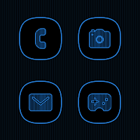 Vertical Blue Lines Icons