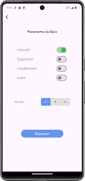 Quiz de conjugaison française Screenshot 1