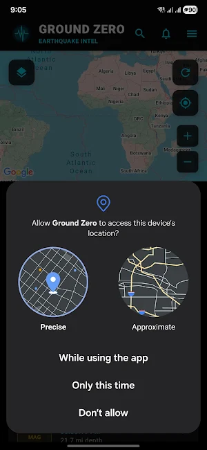 Ground Zero: Earthquake Intel Screenshot 1
