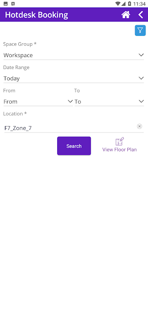 HCLTech Hotdesk Seating Screenshot 3