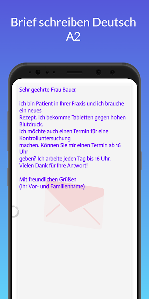 Brief schreiben Deutsch A2 Screenshot 3