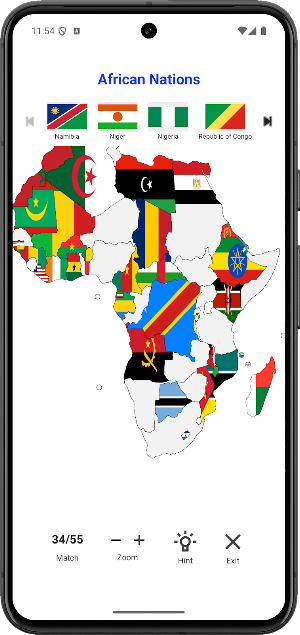 Interactive Map Africa Screenshot 1