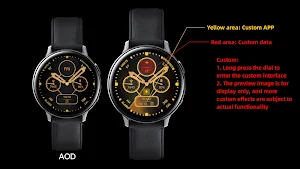 Flash Yellow Quartz For WearOS Screenshot 0