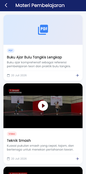 Badminton Learning VIS Screenshot 1