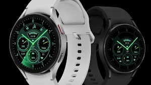 Glow Green Field Analog Watch Screenshot 1