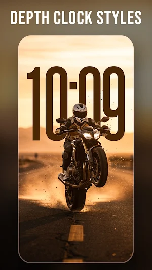 Live Clock Depth Wallpaper Screenshot 1