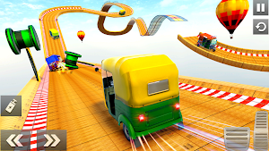 Tuk Tuk Rickshaw 3D Stunt: Free Stunt Games 2021 Screenshot 0