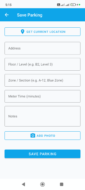 Parking Reminder - Find My Car Screenshot 2
