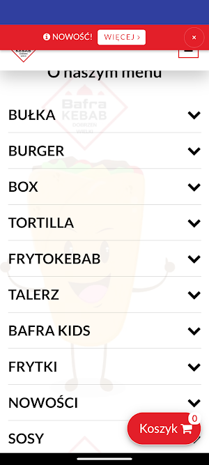 Bafra Kebab Dobrzeń Wielki Screenshot 0