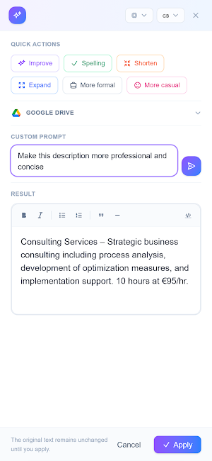 BillFlow – Invoicing Screenshot 2