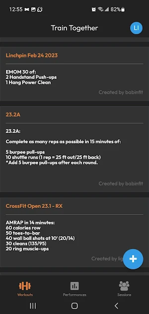 Train Together Fitness App Screenshot 2