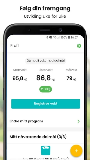 Vektklubb.no Screenshot 3