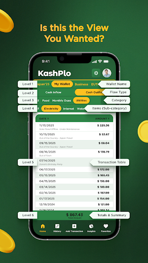 KASHPLO Simple Cash Management Screenshot 2
