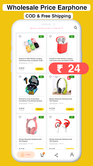 Earphone Online Shopping App Screenshot 0
