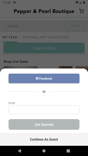 Pepper & Pearl Boutique Screenshot 0