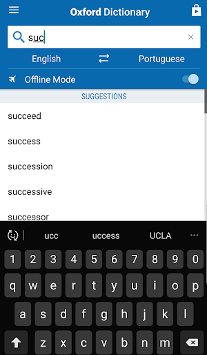 Oxford Portuguese Dictionary Screenshot 1