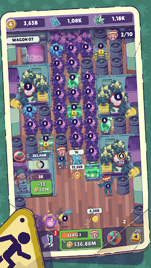 Weed Train : Idle Merger Screenshot 1