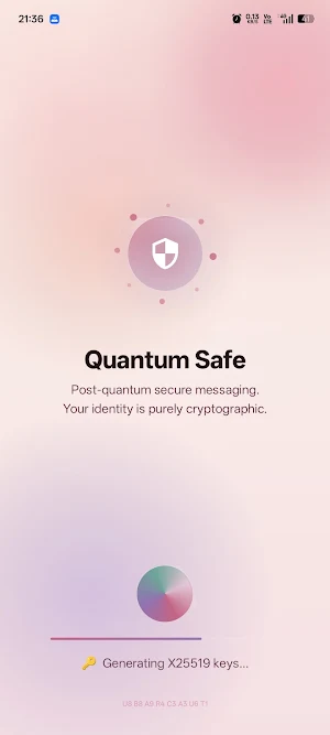 Quantum Safe Messenger Screenshot 0