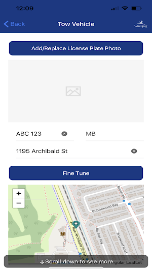 Winnipeg Tow Mobile Plus Screenshot 0