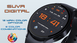 Suva Digital Watch Face Screenshot 2