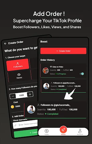 TikSpark - Followers, Likes Screenshot 1