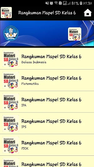 Rangkuman Mapel SD Kelas 6 Screenshot 0