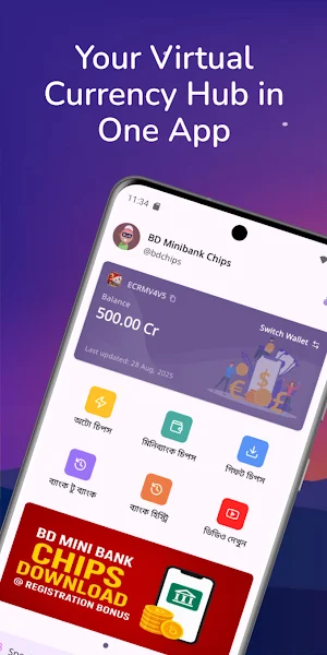 BD Minibank Chips Screenshot 0