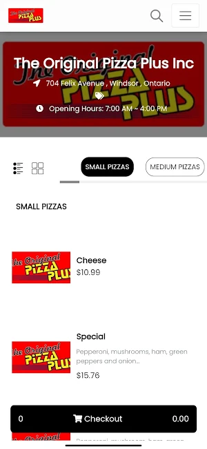 The Original Pizza Plus Inc Screenshot 0