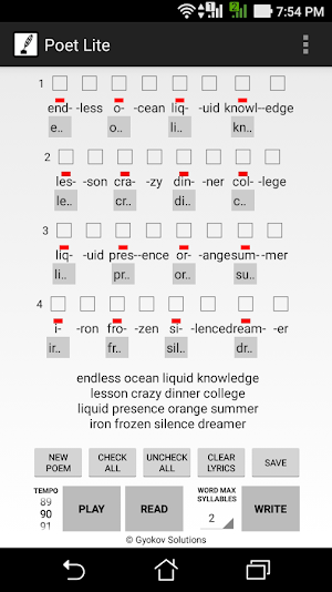Poet Lite Screenshot 3